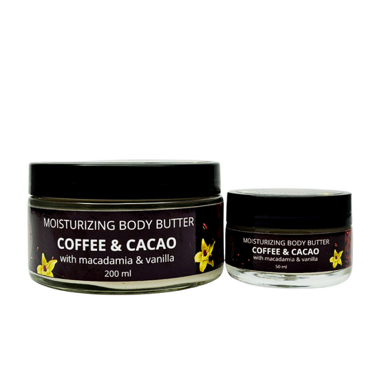 Moisturizing Body Butter – Coffee & Cacao with Macadamia and Vanilla