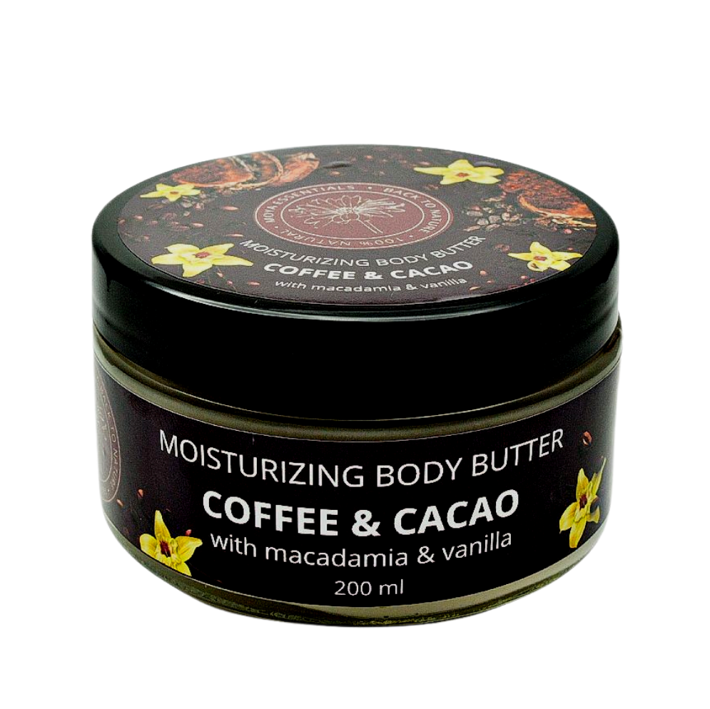 Moisturizing Body Butter – Coffee & Cacao with Macadamia and Vanilla